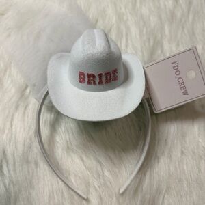 Bride Cowboy Hat Headband
